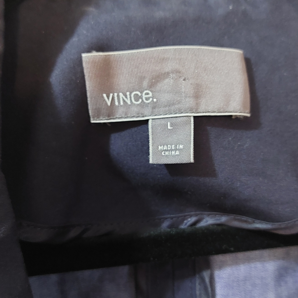 Vince Navy Zip-Front Lightweight Jacket - Picture 14 of 14